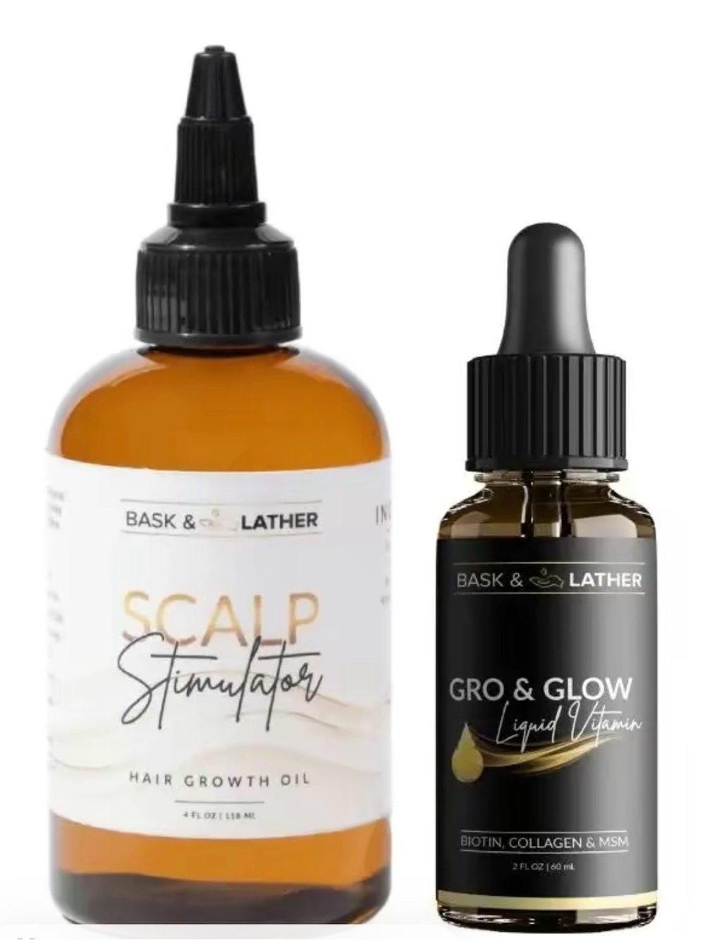 Scalp Stimulator Hair Growth Oil — Amber